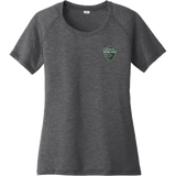 Lansing Spartans Ladies PosiCharge Tri-Blend Wicking Scoop Neck Raglan Tee