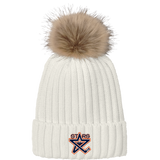 NY Stars Faux Fur Pom Beanie